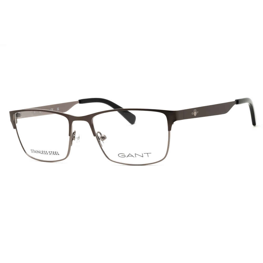 NWT Gant GA3295 Gunmetal Rectangle 52mm Eyeglasses